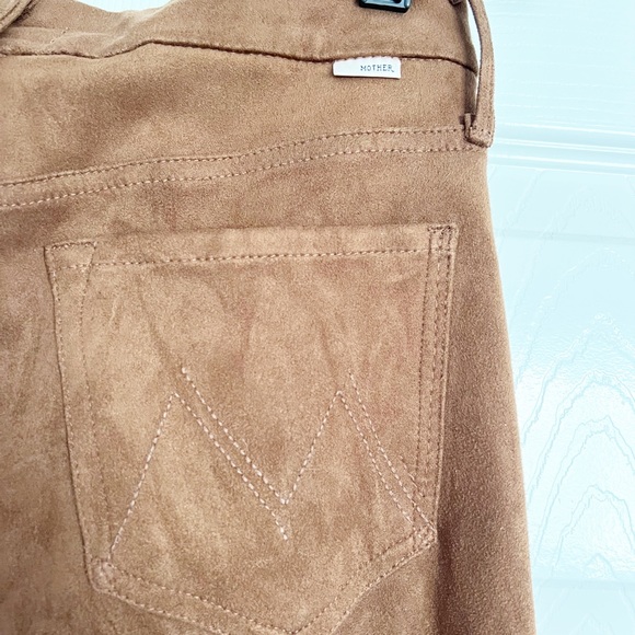 MOTHER The Looker Texas Rein Brown Tobacco Wash Pants Size 26 - Picture 7 of 9